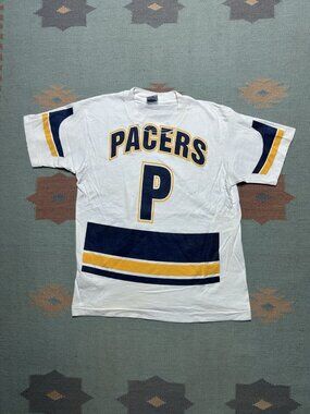 Vintage 90s t shirt Indiana pacers distressed Salem basketball youth boys Large